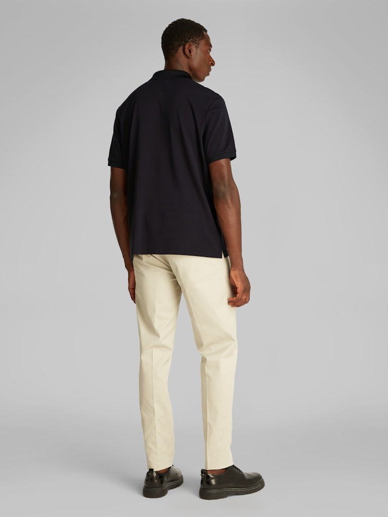 Calvin Klein Organik Pamuk Siyah Erkek Kısa Kollu Fermuarlı Polo Yaka T-Shirt - K10K112754BEH