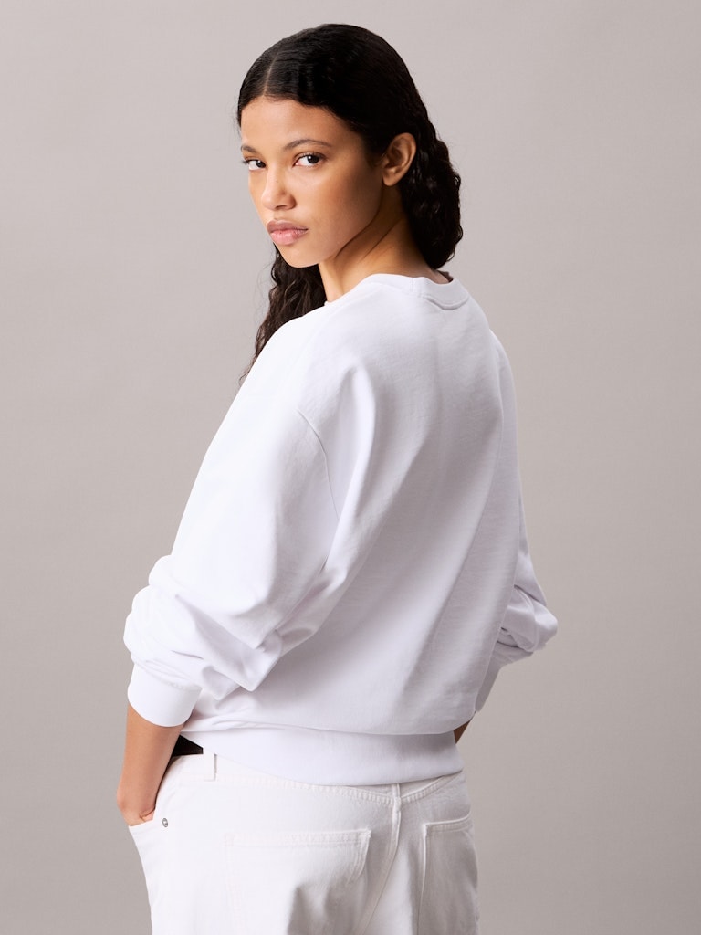 Calvin Klein Kadın Beyaz Sweatshirt