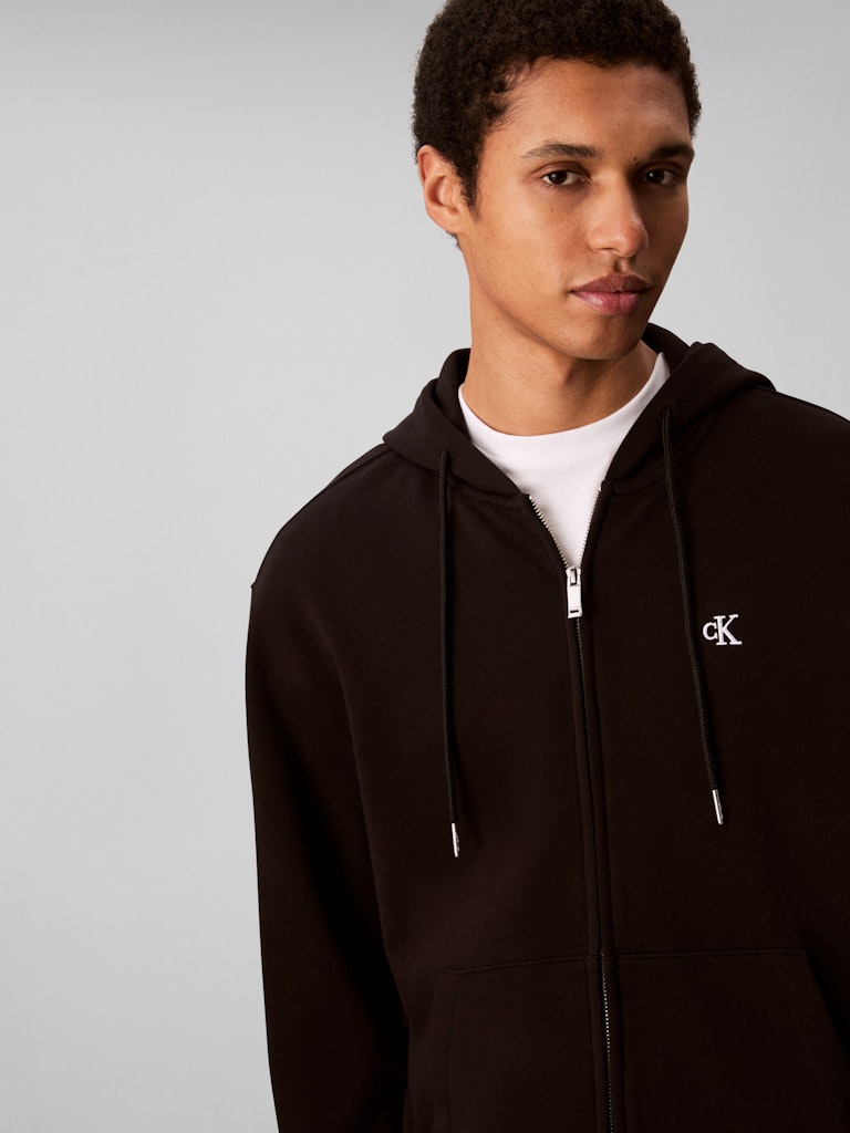 Calvin Klein Erkek Siyah Kapşonlu Sweatshirt