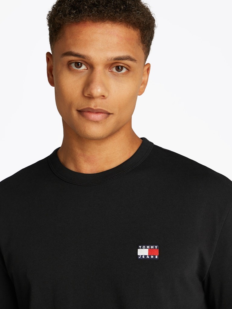 Tommy Hilfiger Rejeneratif Pamuk Siyah Erkek Kısa Kollu T-Shirt - DM0DM20322BDS