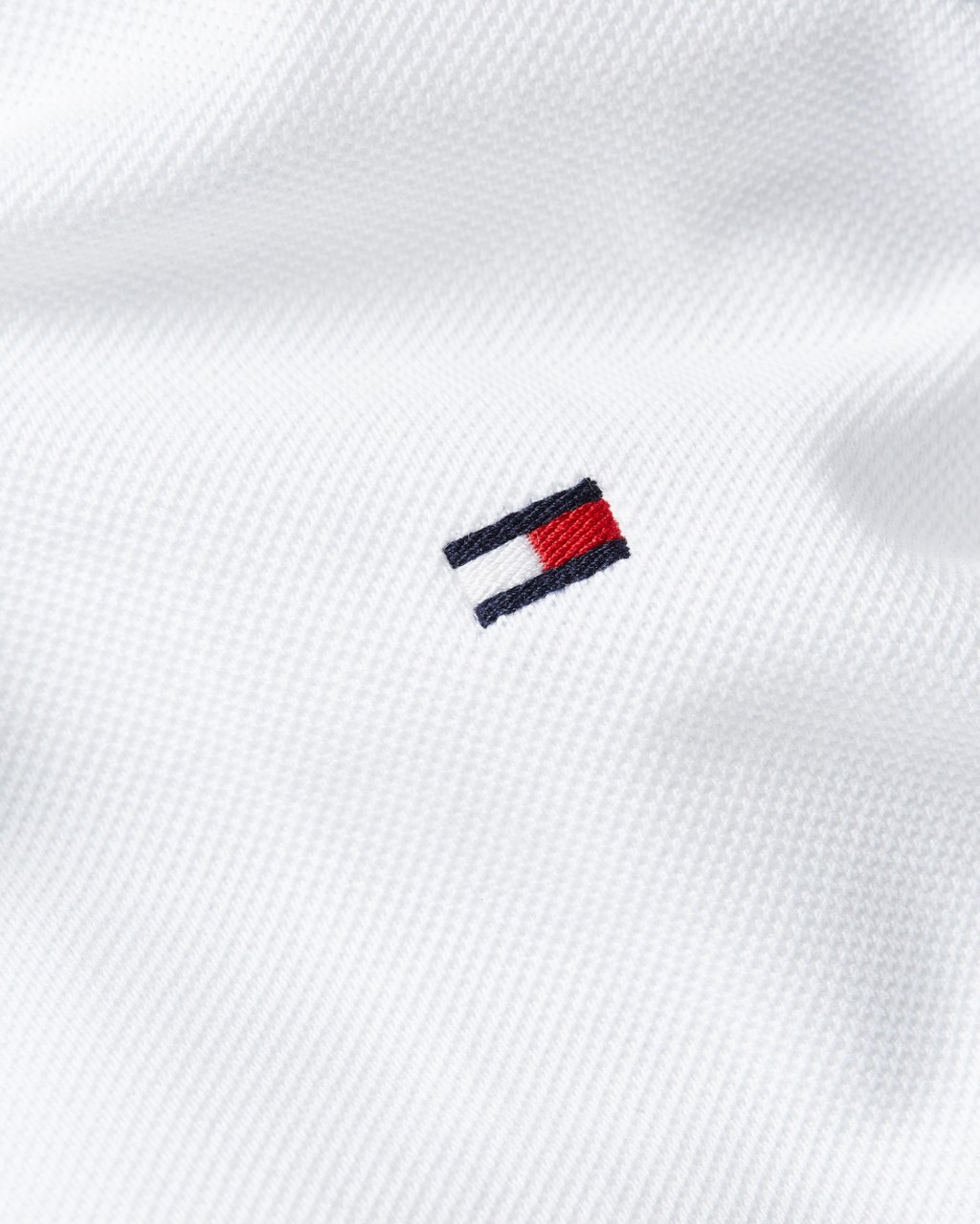 Tommy Hilfiger Erkek Beyaz Düğmeli Uzun Kollu Polo Yaka T Shirt - MW0MW20183YBR