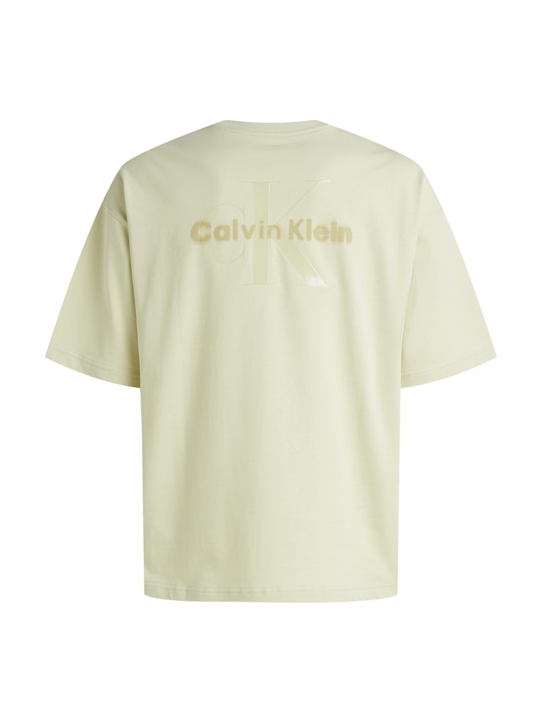 Calvin Klein Organik Pamuk Yeşil Erkek Kısa Kollu T-Shirt - LV047AB818NF1