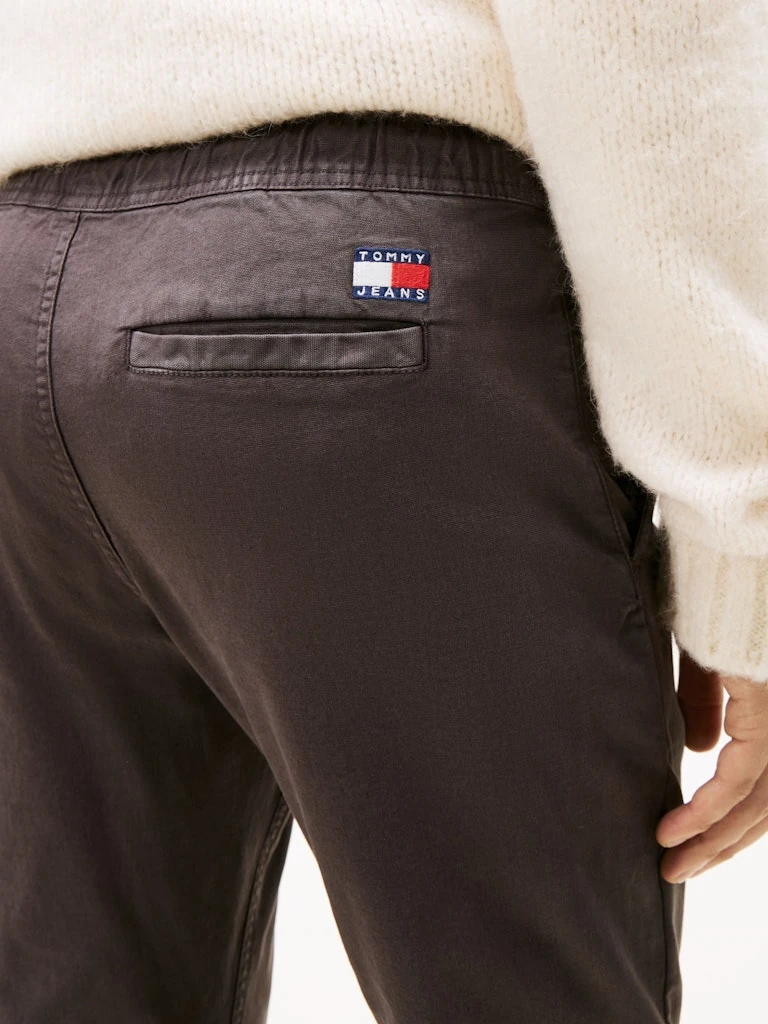 Tommy Hilfiger Erkek Gri Jogger Lastik Paça Pantolon