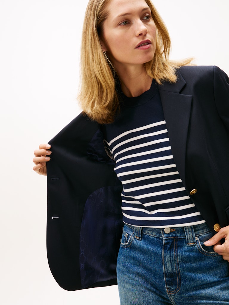 Tommy Hilfiger Kadın Lacivert Blazer