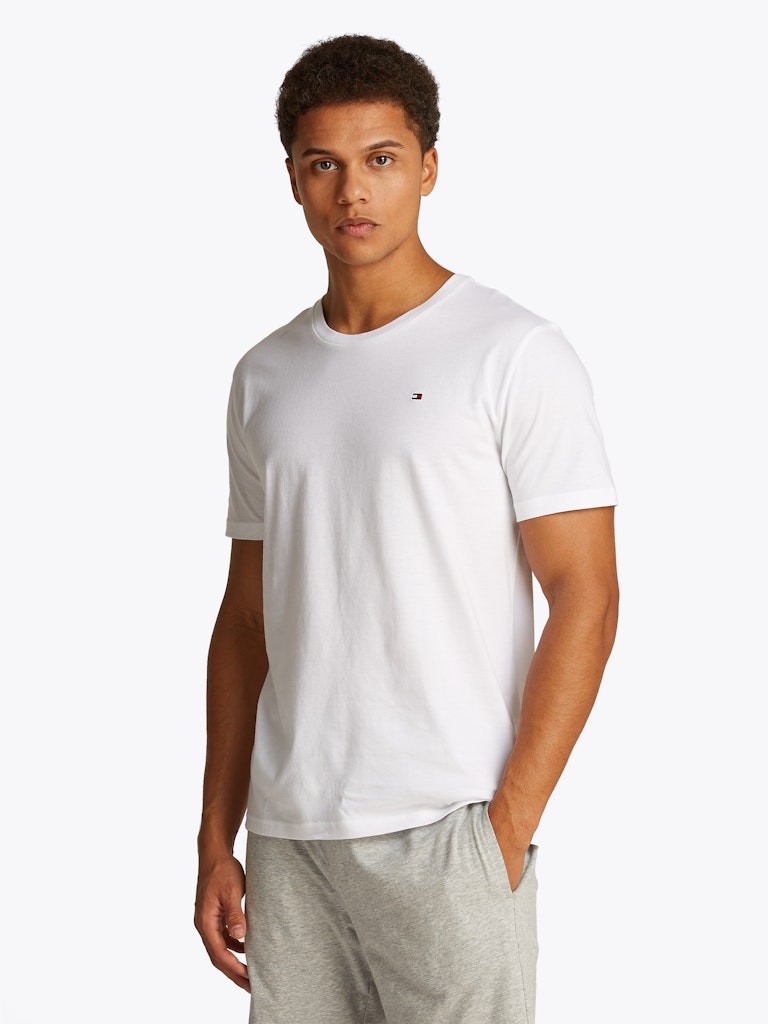 Tommy Hilfiger Rejeneratif Pamuk Beyaz Erkek 0 Yaka 3 lü Paket T-Shirt - UM0UM0337905E