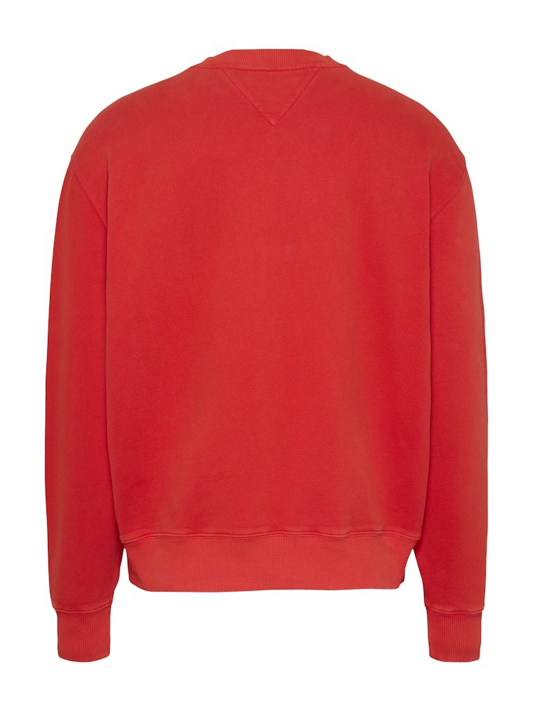 Tommy Hilfiger Kırmızı Erkek Bisiklet Relaxed Sweatshirt - DM0DM20262XME