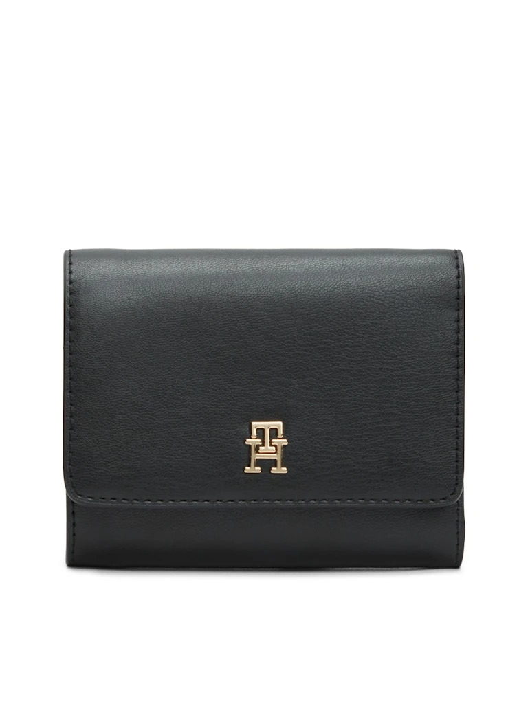 Tommy Hilfiger Kadın Siyah 3'e Katlanan Cüzdan