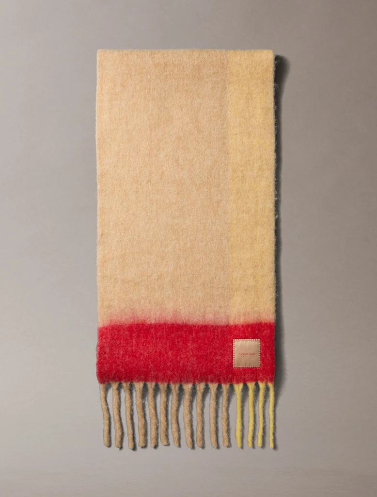 Calvin Klein Erkek Çok Renkli Şal