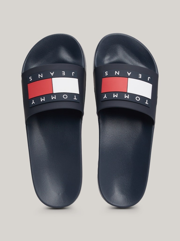 Tommy Hilfiger Lacivert Erkek Tek Bantlı Terlik - EM0EM01191C1G