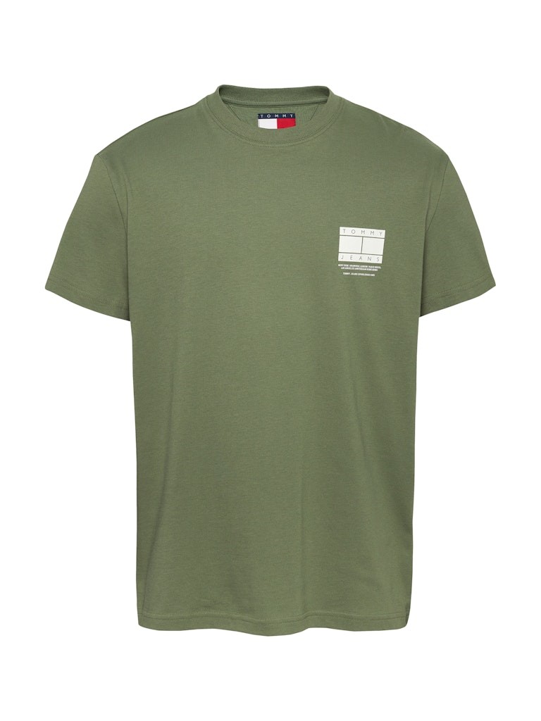 Tommy Hilfiger Rejeneratif Pamuk Yeşil Erkek Kısa Kollu T-Shirt - DM0DM20814MR6