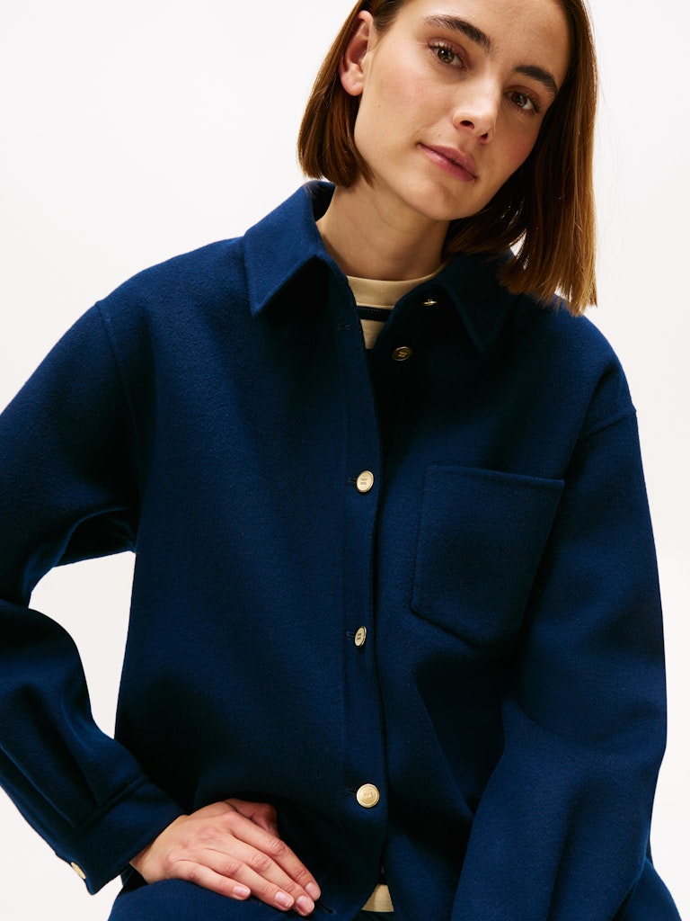 Tommy Hilfiger Kadın Lacivert Gömlek Mont