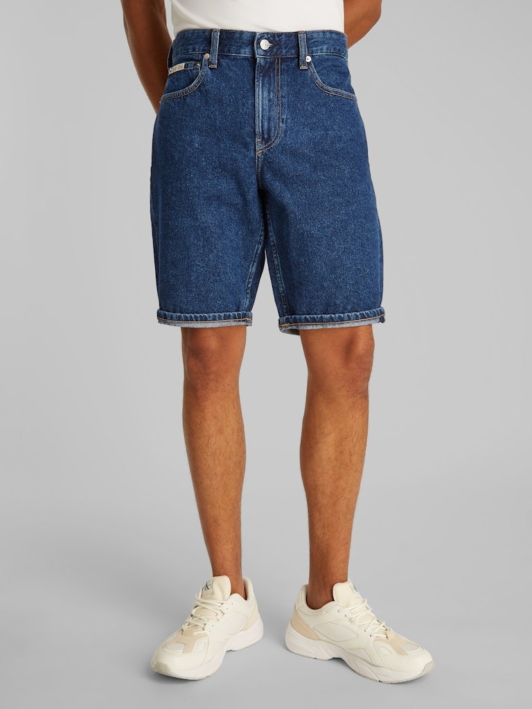 Calvin Klein Denim Mavi Erkek 5 Cep Şort - J30J3271921BJ