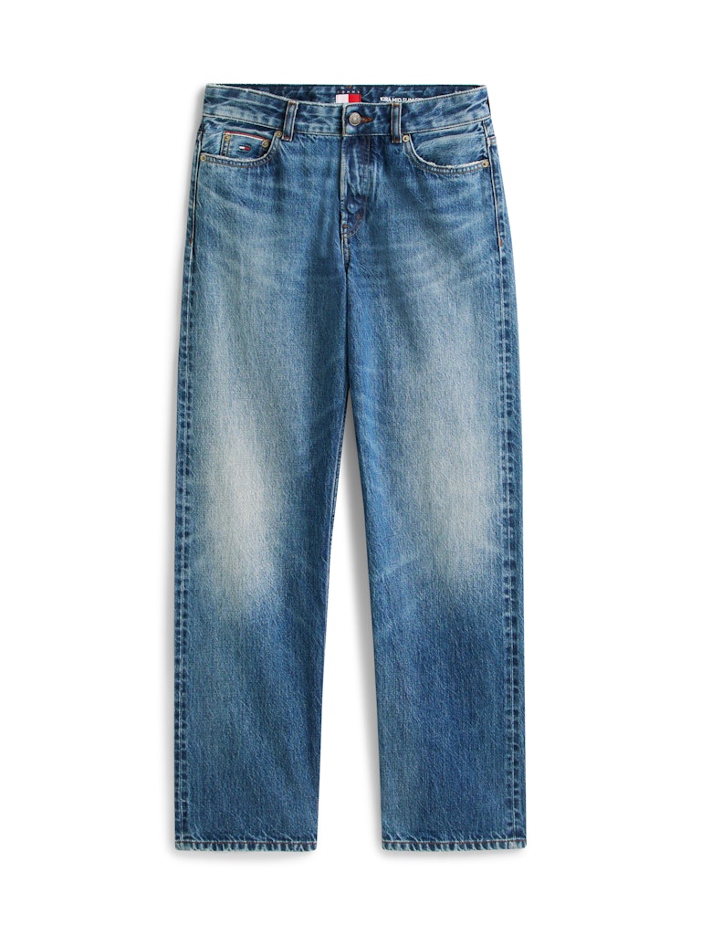 Tommy Hilfiger Kadın Mavi  Düz Kesim Kira Jean Pantolon