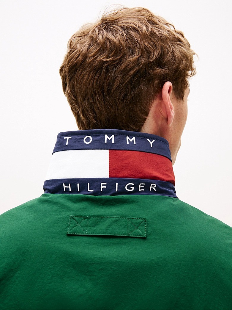 Tommy Hilfiger Poliamid Yeşil Erkek Yelkenci Çift Taraflı Ceket - MN0MN00006L6K