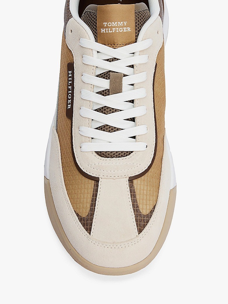 Tommy Hilfiger Bej Erkek Kısa Taban Sneakers - FM0FM05328ACI