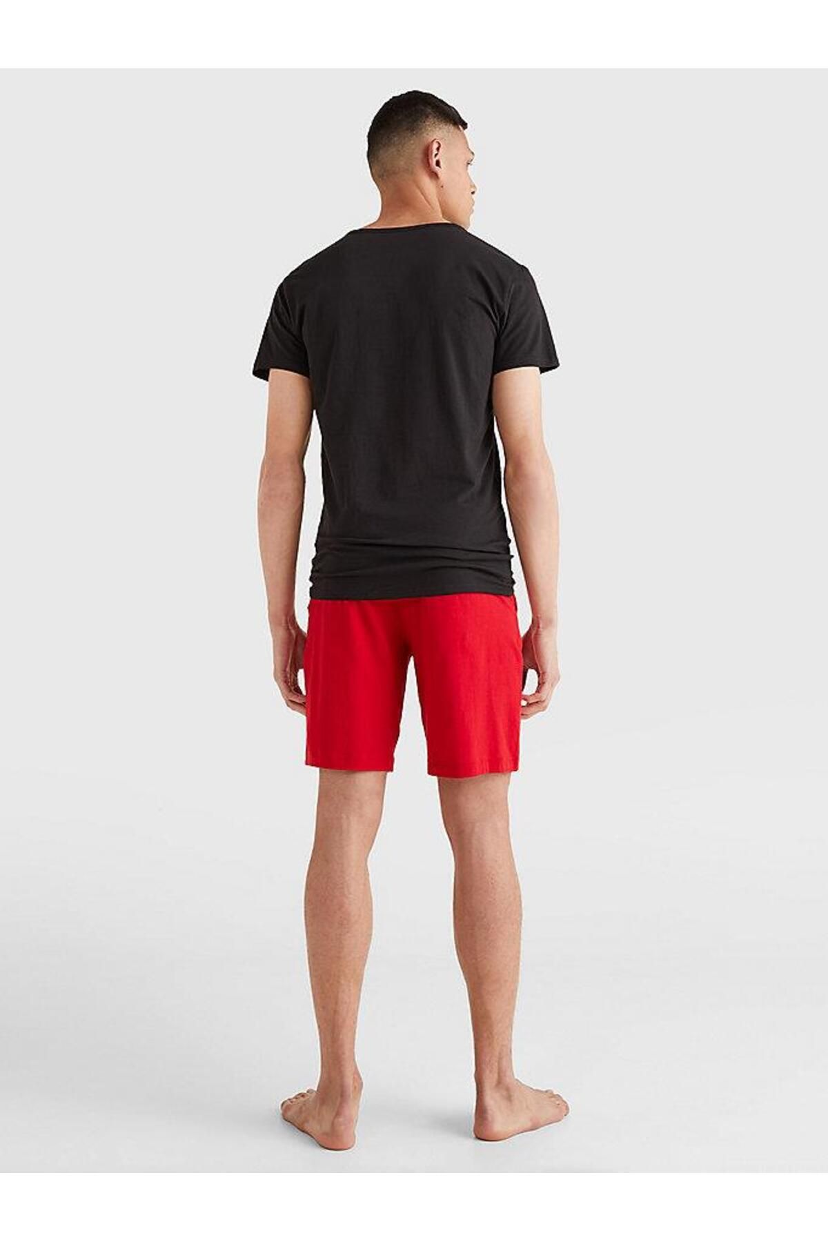 Tommy Hilfiger Pamuk Mavi Erkek Kısa Kollu O Yaka T-Shirt