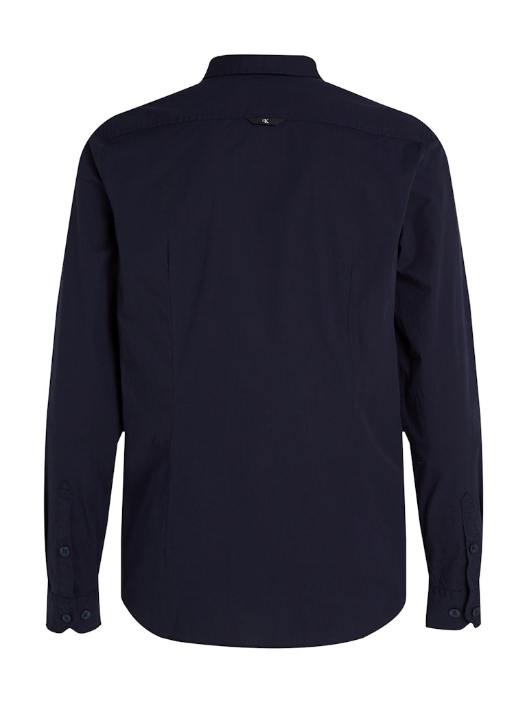 Calvin Klein Pamuk Lacivert Erkek Uzun Kollu Gömlek - J30J324614CHW