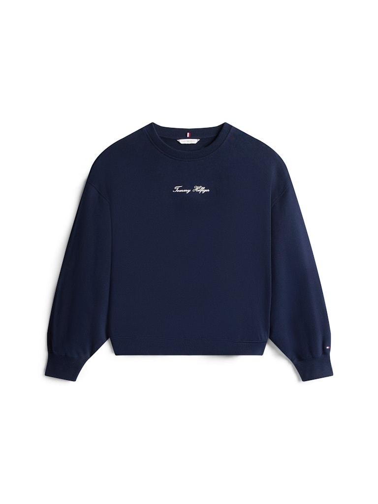 Tommy Hilfiger Kadın Lacivert O Yaka Sweatshirt