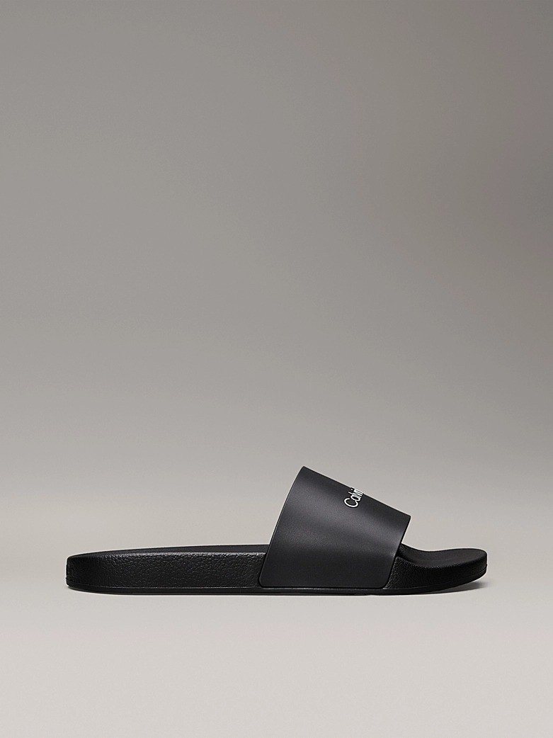 Calvin Klein Siyah Erkek Tek Bantlı Terlik - HM0HM00455BEH