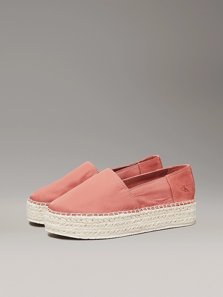 Calvin Klein Pamuk Pembe Kadın Espadril Ayakkabı - YW0YW01736GAM