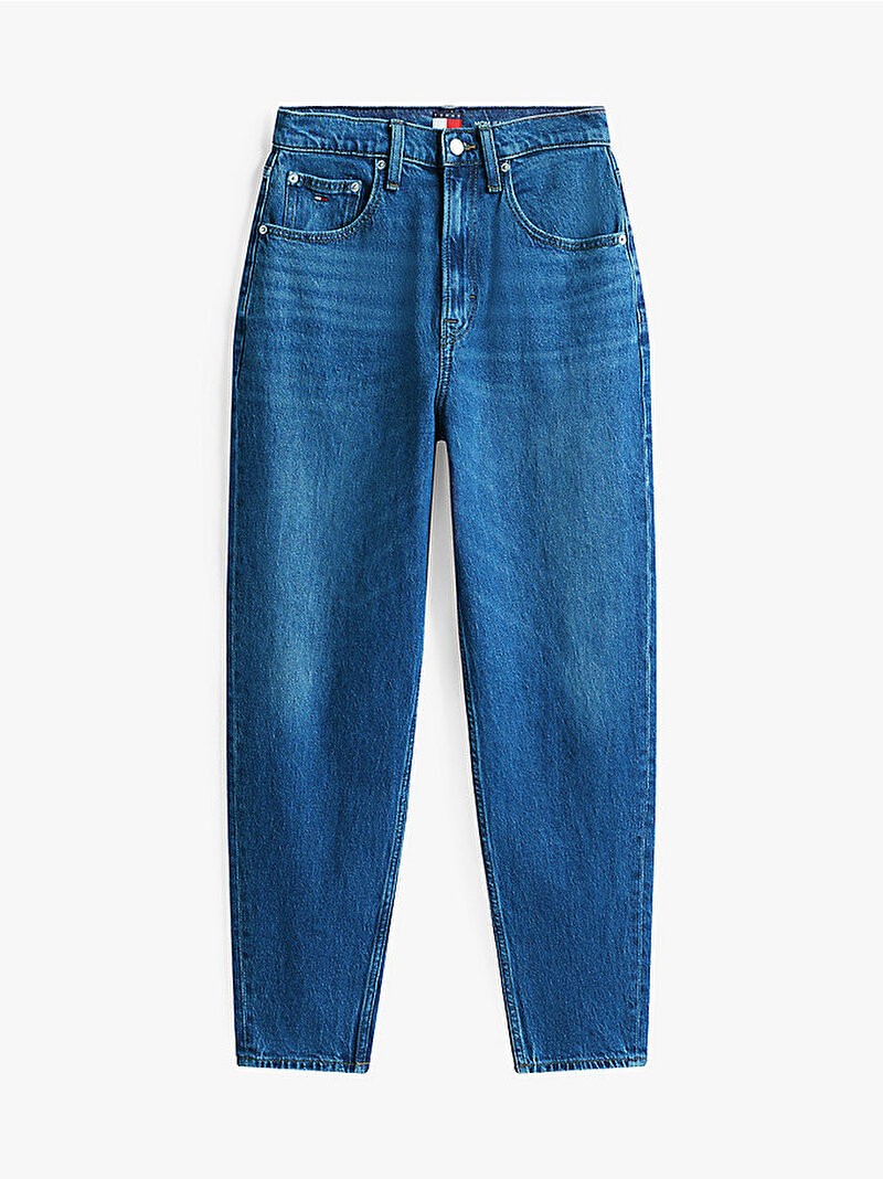 Tommy Hilfiger Denim Mavi Kadın Tapered Mom Jean Pantolon