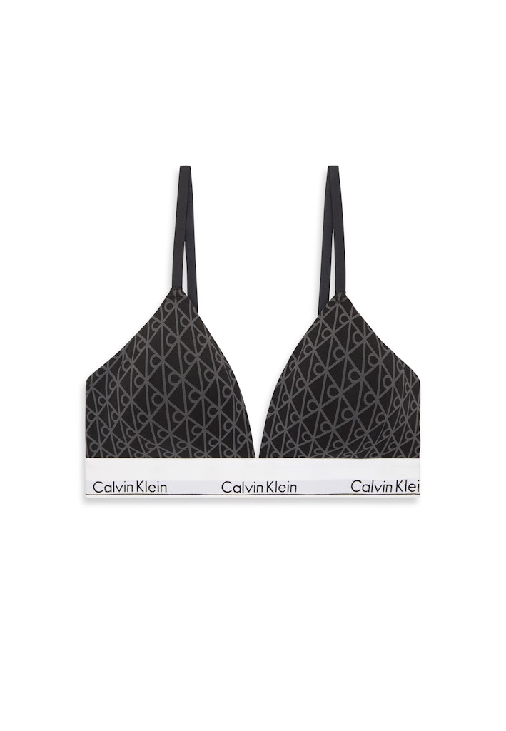 Calvin Klein Kadın Siyah Pamuk Üçgen  Sütyen
