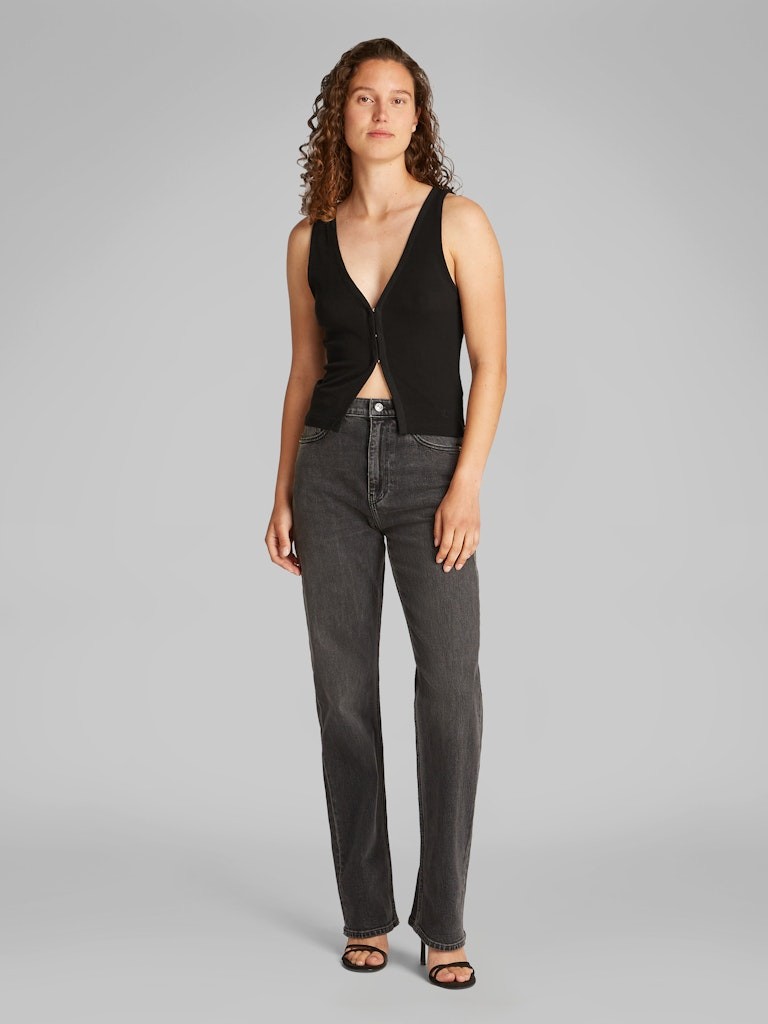 Calvin Klein Liyosel Siyah Kadın Kolsuz Hırka - J20J225316BEH