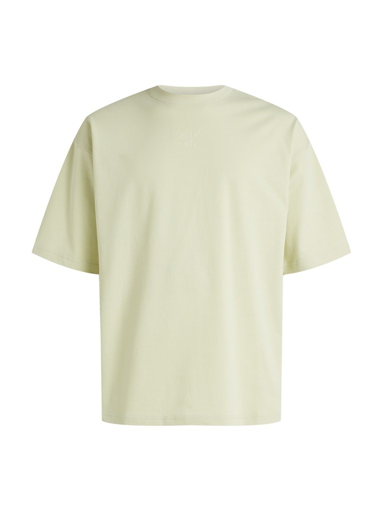Calvin Klein Organik Pamuk Yeşil Erkek Kısa Kollu T-Shirt - LV047AB818NF1
