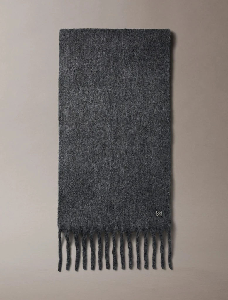 Calvin Klein Erkek Gri Şal