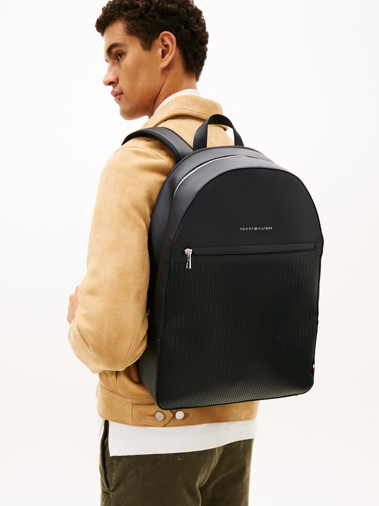 Tommy Hilfiger Erkek Sırt Siyah Çanta