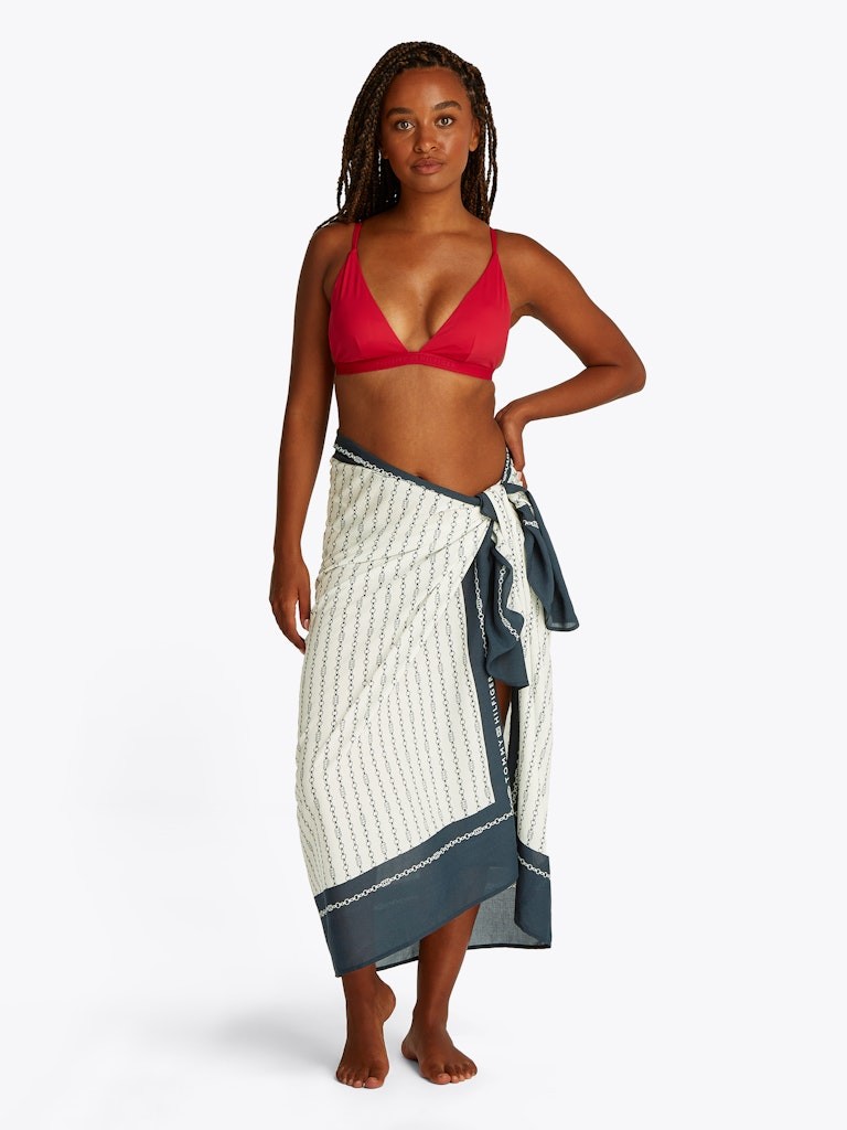 Tommy Hilfiger Modal Beyaz Kadın Pareo - UW0UW058620LB