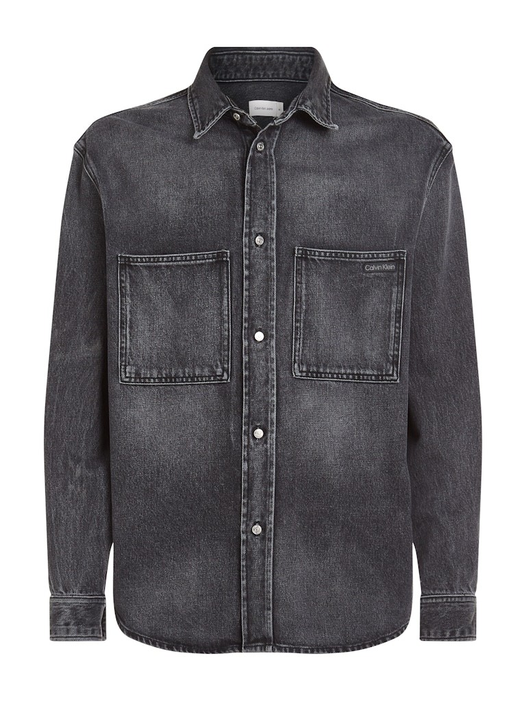 Calvin Klein Denim Siyah Erkek Uzun Kollu Gömlek - J30J3275581BY