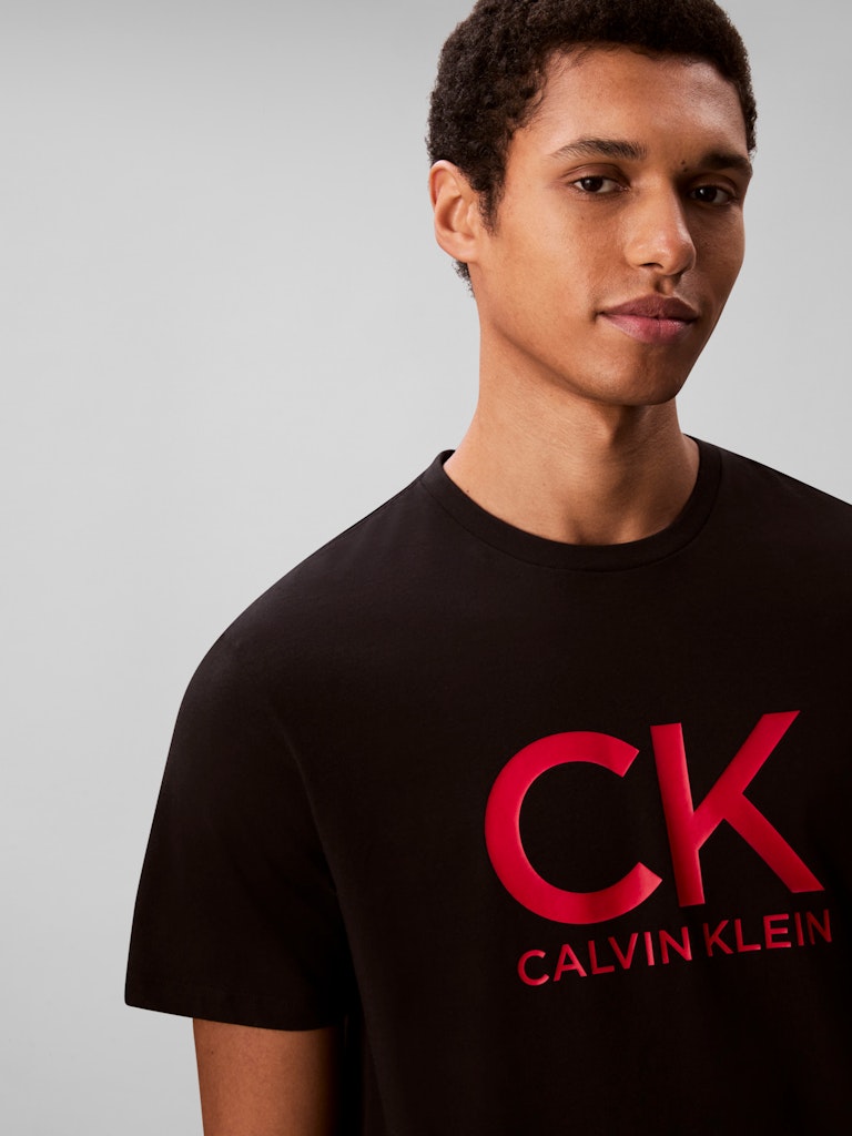 Calvin Klein Erkek Siyah O Yaka T-Shirt