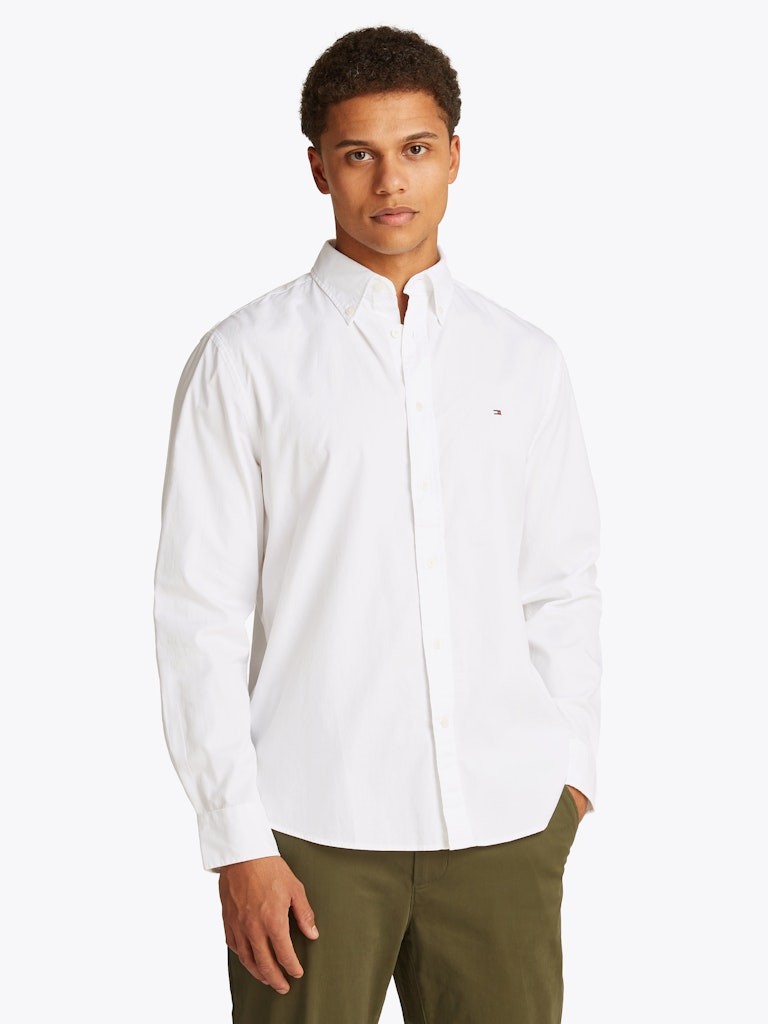 Tommy Hilfiger Erkek Regular Fit Beyaz Gömlek - MW0MW39988YBR