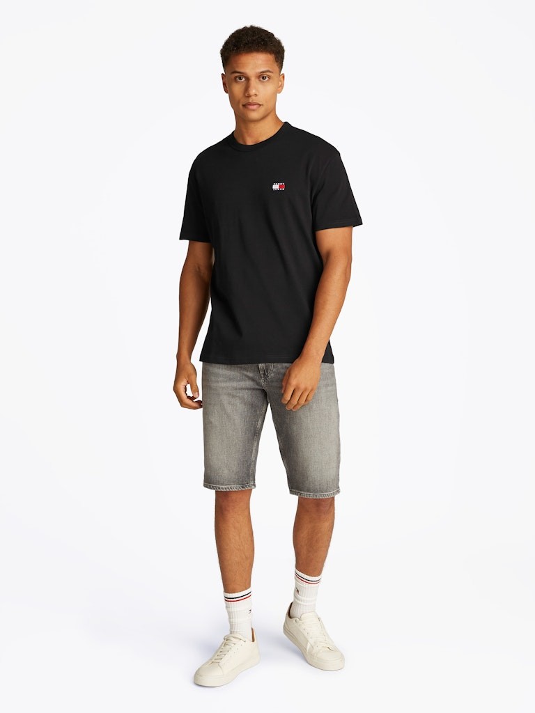 Tommy Hilfiger Rejeneratif Pamuk Siyah Erkek Kısa Kollu T-Shirt - DM0DM20322BDS