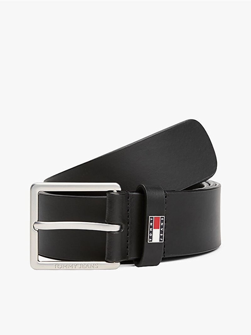Tommy Hilfiger Erkek Siyah Tjm Flag 4.0CM Kemer