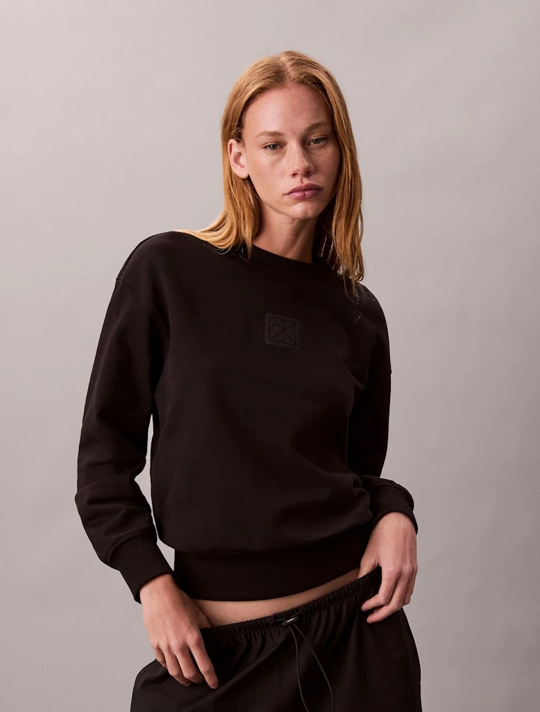 Calvin Klein Kadın O Yaka Siyah Sweatshirt