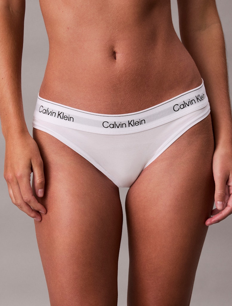 Calvin Klein Kadın Beyaz Pamuk Külot Bikini  Boxer