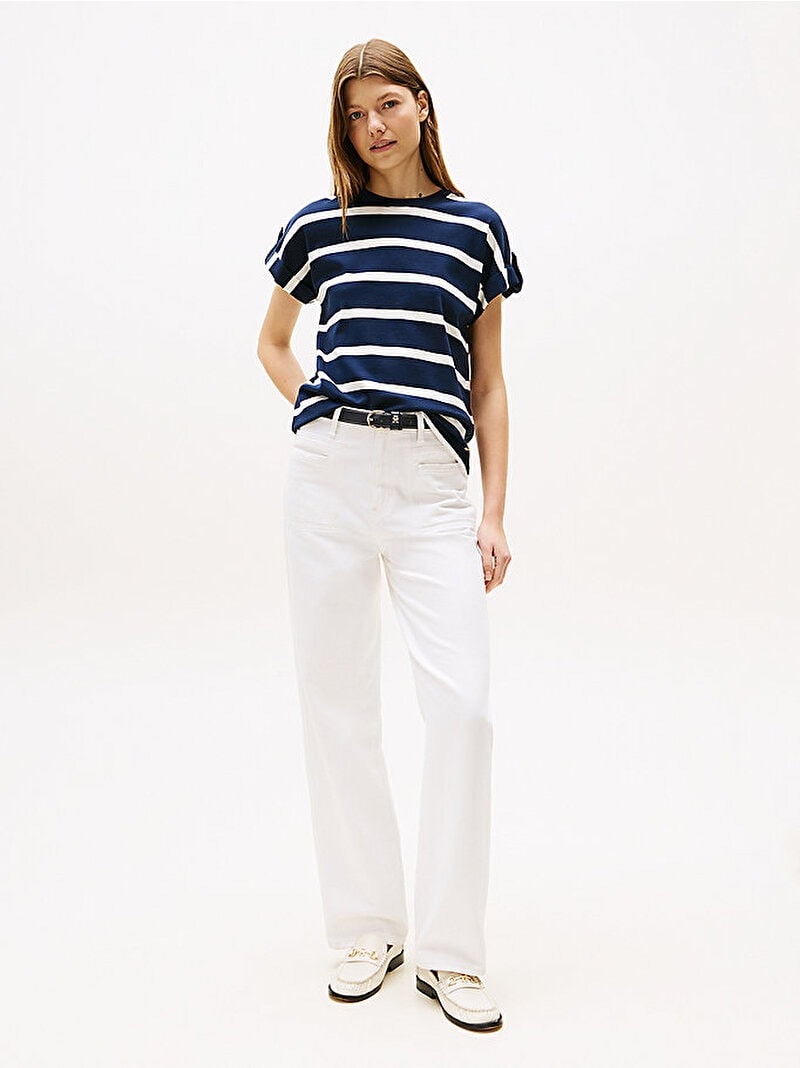 Tommy Hilfiger Kadın Lacivert T-Shirt