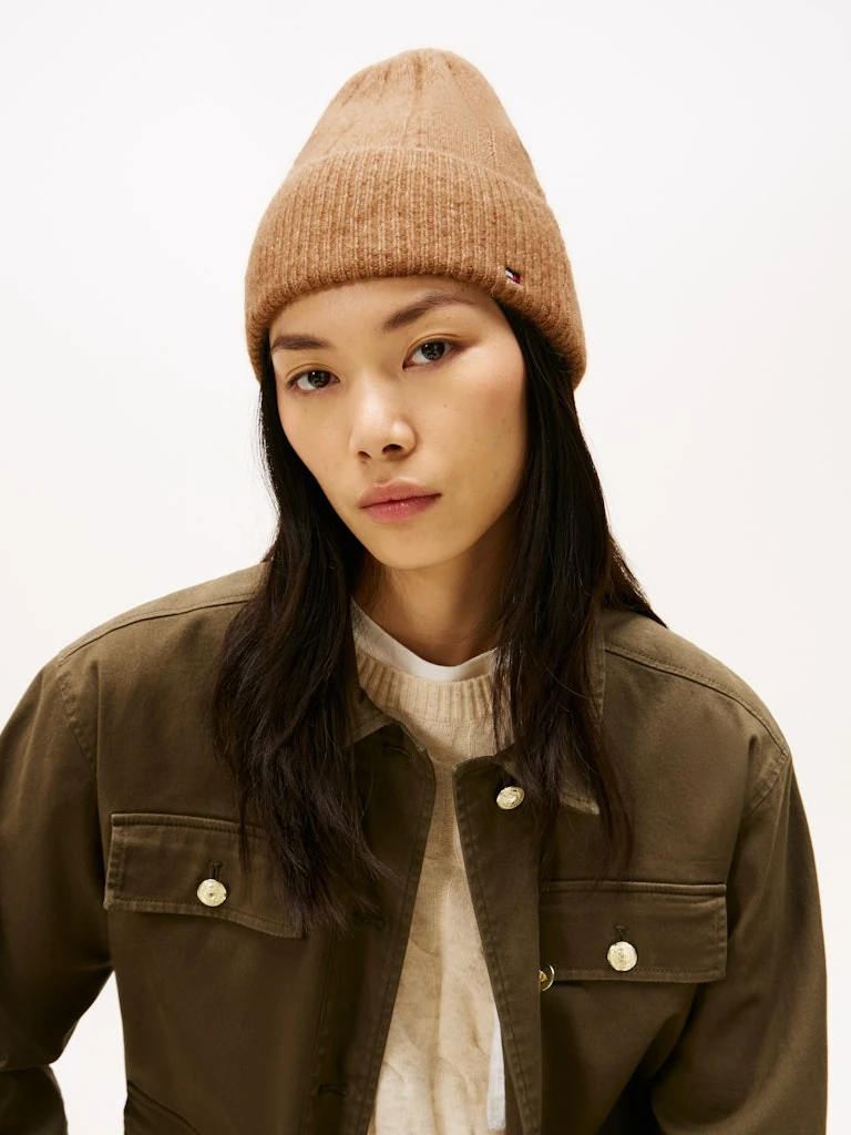 Tommy Hilfiger Kadın Kahverengi  Bere  Şapka