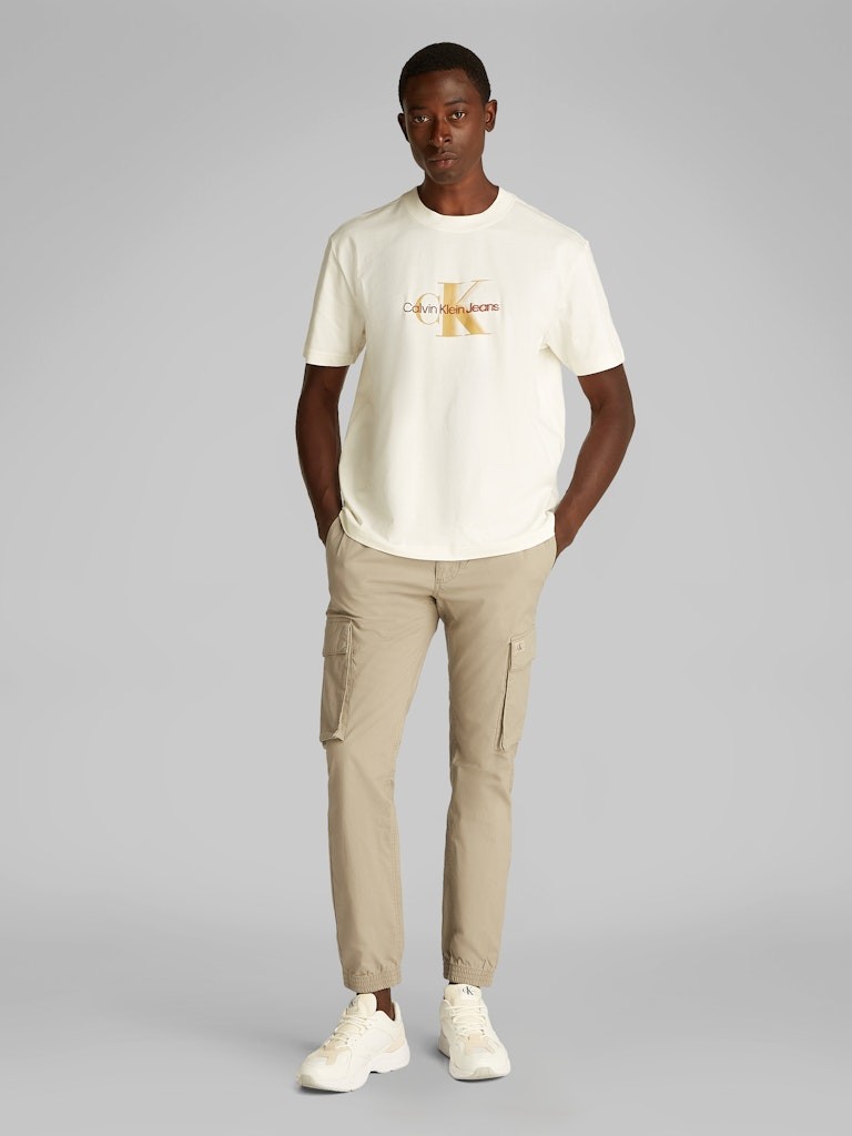 Calvin Klein Pamuk Bej Erkek Kargo Pantolon - J30J327614PFQ