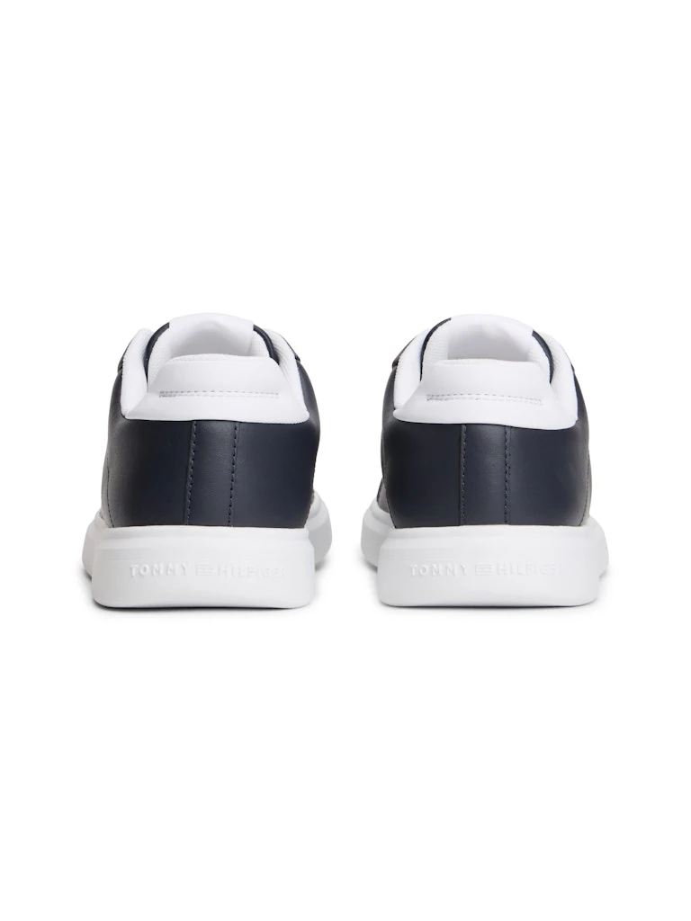 Tommy Hilfiger Kadın Lacivert Deri Kısa Taban Court Sneakers