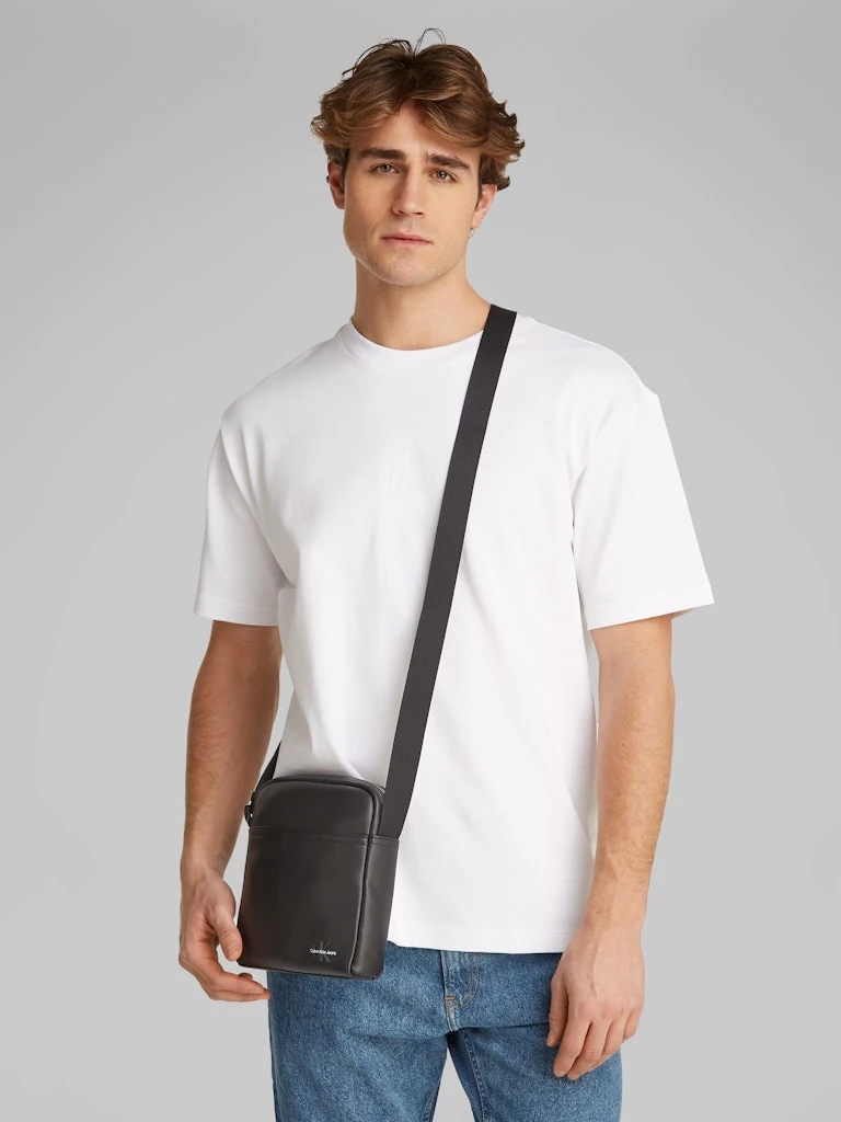 Calvin Klein Logolu Ayarlanabilir Askılı Erkek Siyah Çanta