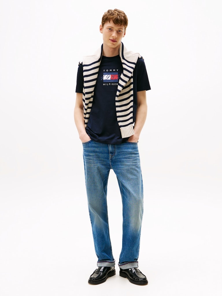 Tommy Hilfiger Erkek Lacivert T-Shirt