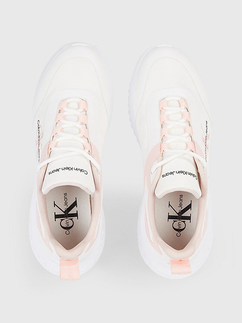 Calvin Klein Beyaz Kadın Kısa Taban Sneakers - YW0YW0144201V