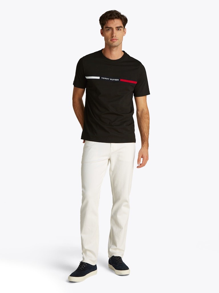 Tommy Hilfiger Rejeneratif Pamuk Siyah Erkek Kısa Kollu T-Shirt - MW0MW36498BDS