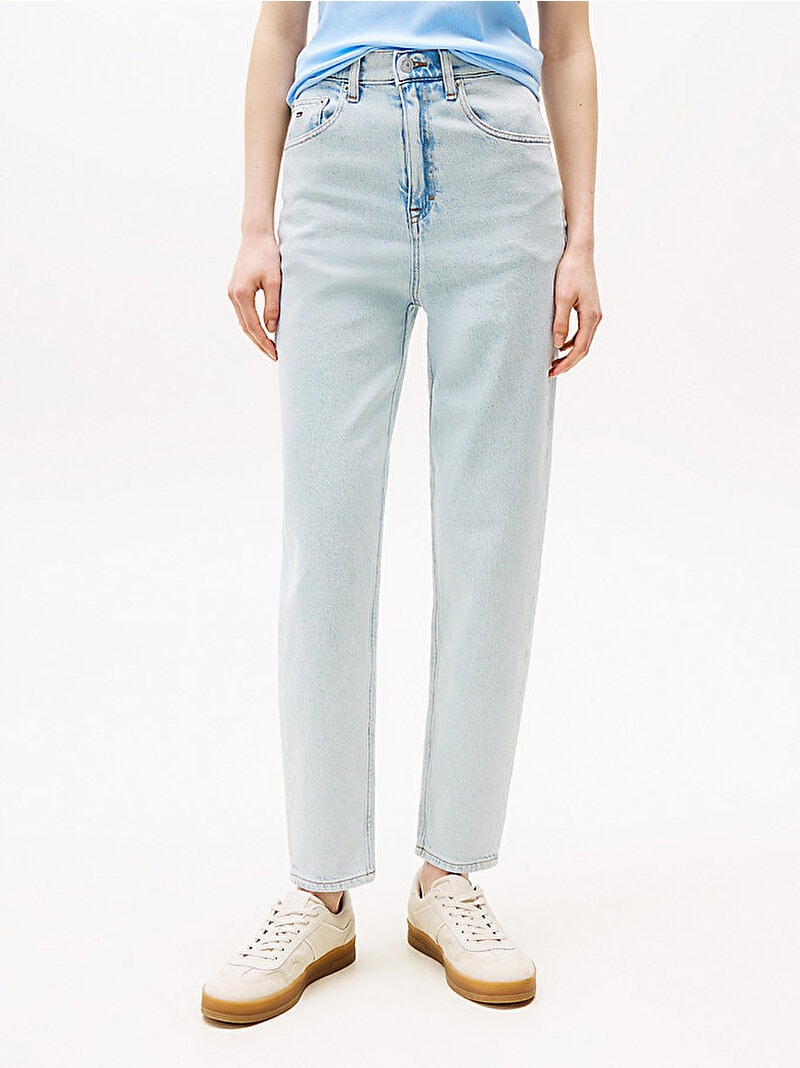 Tommy Hilfiger Kadın Mom Jean Denim Pantolon