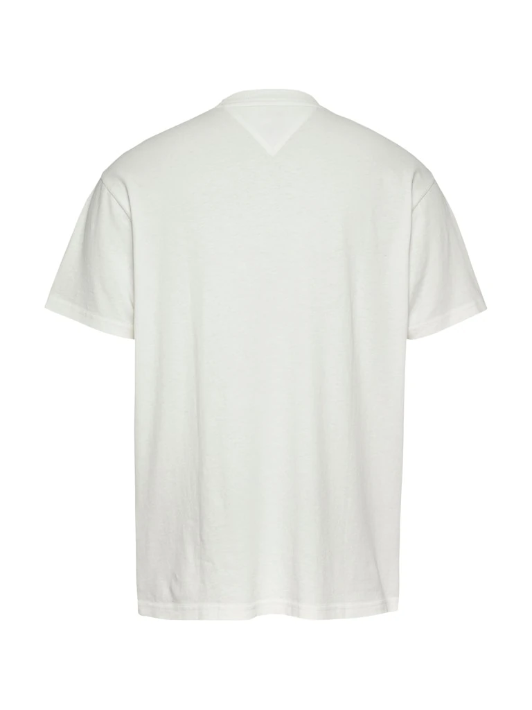 Tommy Hilfiger Rejeneratif Pamuk Beyaz Erkek Kısa Kollu T-Shirt