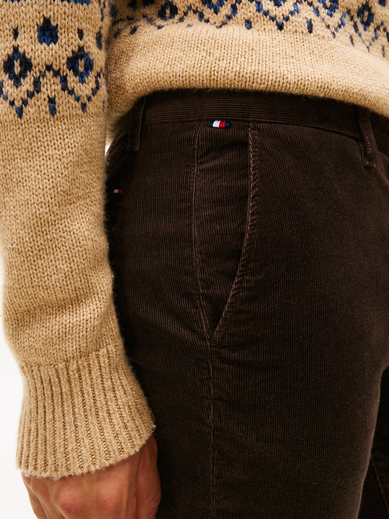 Tommy Hilfiger Erkek Kahverengi  Chino Denton Pantolon