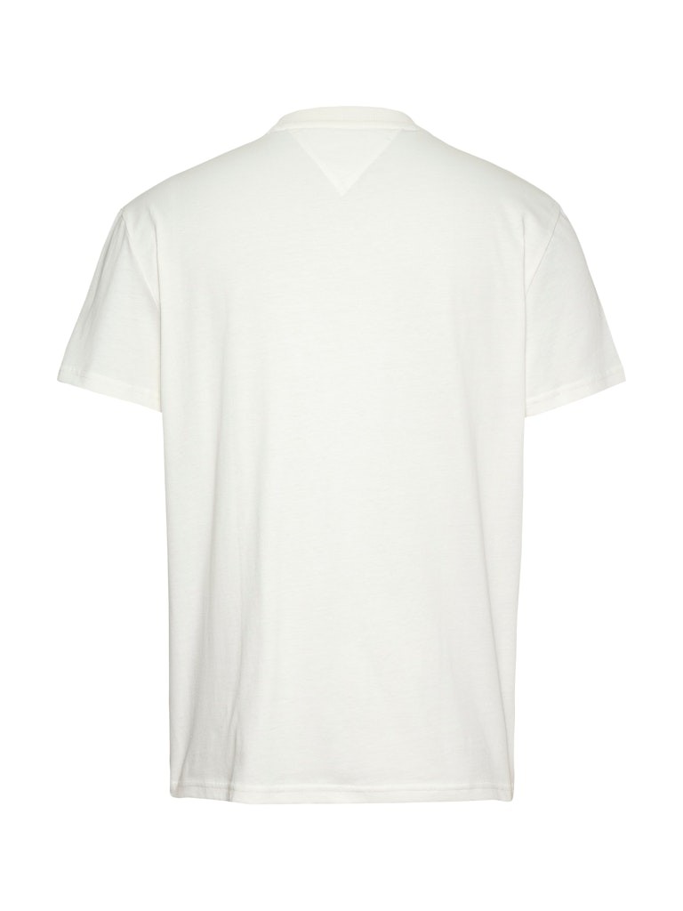 Tommy Hilfiger Rejeneratif Pamuk Beyaz Erkek Kısa Kollu T-Shirt - DM0DM20814YBL